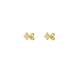 Clover Stud ~ Gold Earrings