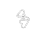 Double Hearts ~ Silver Ring