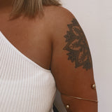 Adjustable Gold Ball Arm Cuff