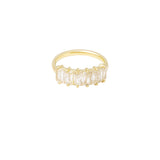 Sleek Diamonds ~ Gold Ring
