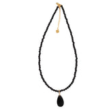 Natural Stone Teardrop Pendant Necklace