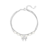 Pearl Love ~ Silver Bracelet