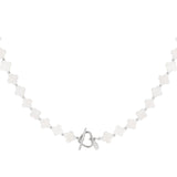 Seashell Clovers ~ Silver Necklace