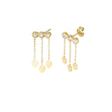 Floating Hearts ~ Gold Earrings