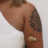 Adjustable Double Coins Arm Cuff