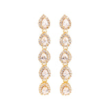 Fancy Diamond Tear Drop Earrings
