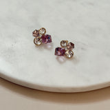 Lilac Crystal Earrings