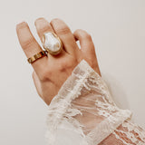 Summer Pearl ~ Gold Ring