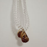 Glass Beaded Sea Shell Necklace