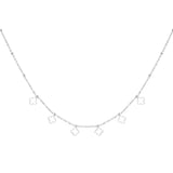 Playful Clovers ~ Silver Necklace