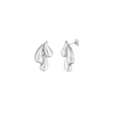 Triple Drip ~ Silver Earrings