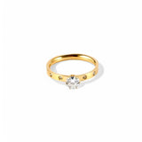 Dainty Diamond ~ Gold Ring