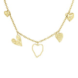 Heart Statement Gold Necklace