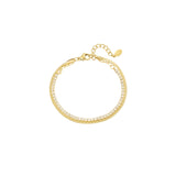 Double Layer Diamond ~ Gold Bracelet