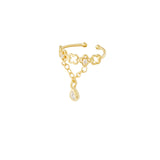 Chain Clover Ear Cuff
