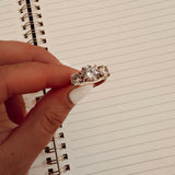 Round Stone Adjustable Ring