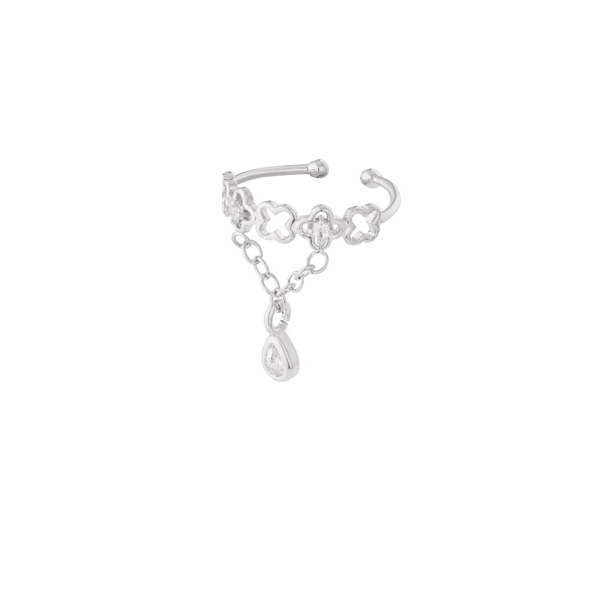 Chain Clover Ear Cuff