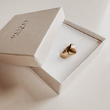 Engravable Heart ~ Gold Signet Ring