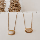 Vintage Oval Gold Necklace