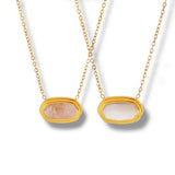 Vintage Oval Gold Necklace