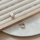 White Mini Hoops