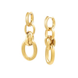 Four Links ~ Gold Earrings