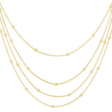 Dotty Layers ~ Gold Necklace