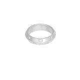 Simple Sparkle ~ Silver Ring