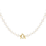 Seashell Clovers ~ Gold Necklace