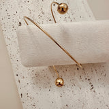 Adjustable Gold Ball Arm Cuff