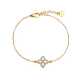 Shell Gold Clover Bracelet