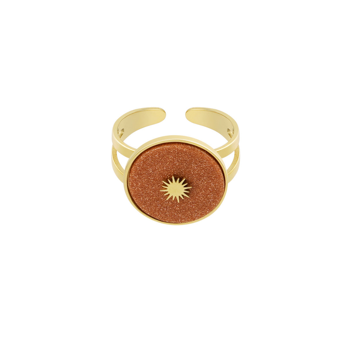 Solar Stone ~ Gold Ring