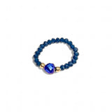 Navy Blue ~ Gold Ring
