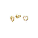 Heart Studs ~ Gold Earrings