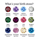 Round Birthstone ~ Gold Charm