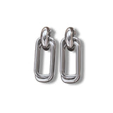 Paperclip Silver Studs