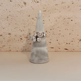 Round Stone Adjustable Ring
