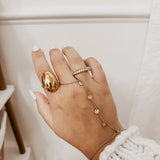 Oval Dome Gold Ring