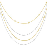 Dotty Layers ~ Silver & Gold Necklace