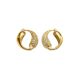 Double Teardrop ~ Gold Earrings