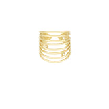 Layered Glow ~ Gold Ring