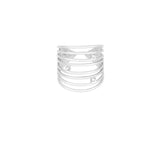 Layered Glow ~ Silver Ring