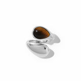 Yellow Tiger ~ Silver Ring