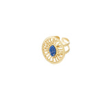 Lake Blue ~ Gold Ring