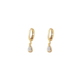 Sparkle Teardrop ~ Gold Earrings