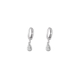 Sparkle Teardrop ~ Silver Earrings
