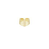 Stacked Sparkle ~ Gold Ring