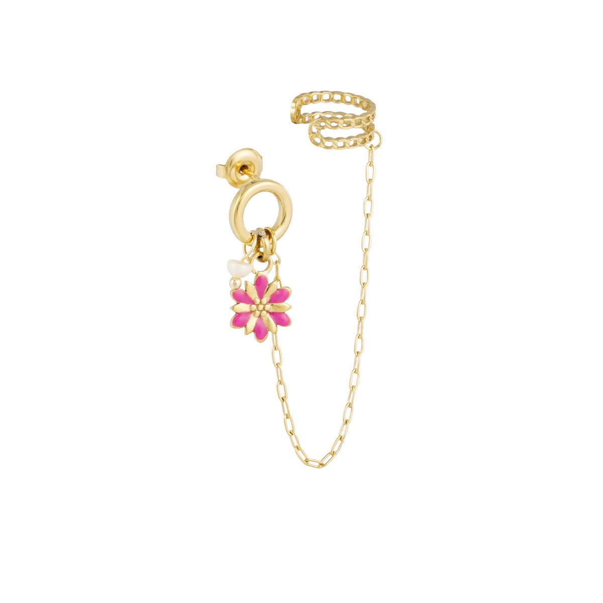 Spring Bloom ~ Gold Earring/Cuff