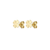 Lucky Clover Studs ~ Gold Earrings