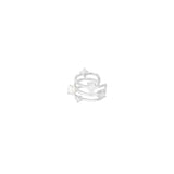 Pearl Glow ~ Silver Ear Cuff